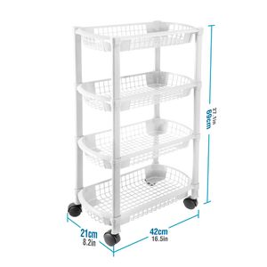 Organizador de cocina 4 niveles blanco Plásticos MQ