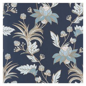 Papel colgadura Ramas azul/dorado 54cmx10mt 5 m2 As Creations