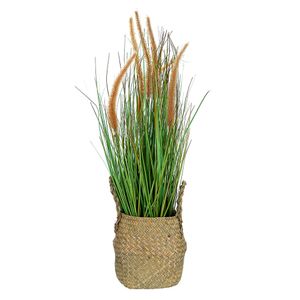 Planta artificial Grass con macetero Outzen