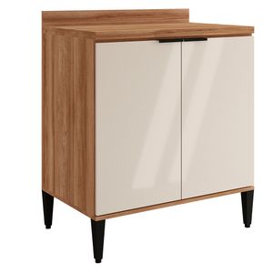 Mueble de cocina inferior 80 cm freijo/off white Bertolini
