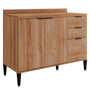 Mueble de cocina inferior sin tapa 120 cm freijo Bertolini