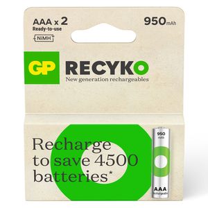 Pila Recargable AAA 950 mAh x2 Un GP Batteries