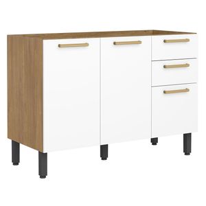 Mueble de cocina inferior Axxe 120 cm blanco Bertolini