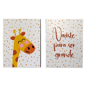 Set 2 cuadros Jirafa diseño 30x40cm Areas