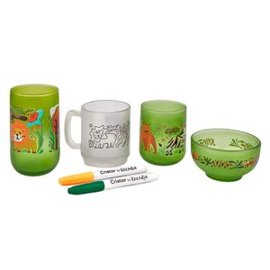 Set kokodio salvaje x4piezas Cristar