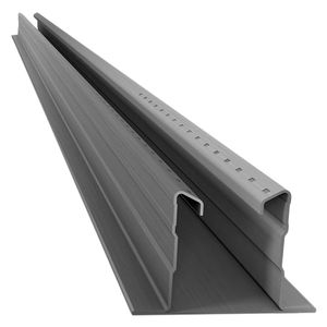 Perfil acero bloquelón gris 1.40cm x 9mt Acesco