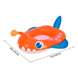 Flotador infantil inflable Pez 68x75x25cm Sunclub