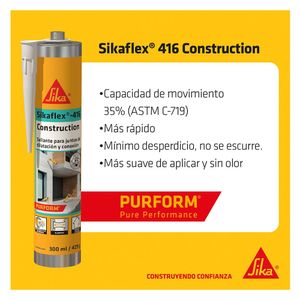 Silicona Sikaflex-416 Construction blanco x300ml Sika