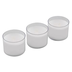 Kit 3 velas serenidad blanco 4x4 cm 300 g Iluminata