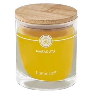 Vela vaso maracuyá amarillo 9x8 cm 187 g Iluminata