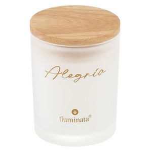 Vela vaso blanco 10x7 cm 179 g Iluminata
