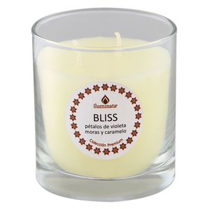 Vela vaso Bliss blanco 9x8 cm 187 g Iluminata