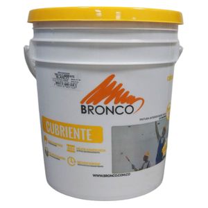 Vinilo Cubriente tipo 2 blanco x2.5gal Bronco