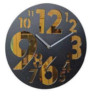 Reloj de pared Puntos negro 33.5x33.5cm Marres