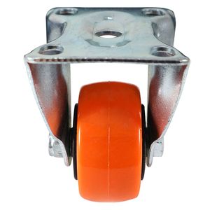 Rodachina fija 40mm 30kg naranjo Discover