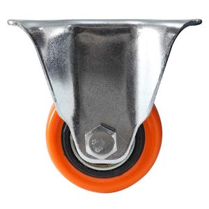Rodachina fija 40mm 30kg naranjo Discover