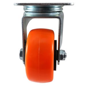 Rodachina giratoria doble 40mm 30kg naranjo Discover