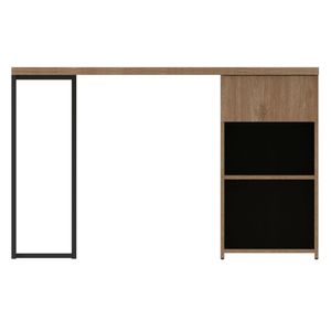 Escritorio Bond 75x120x48cm palermo/negro Moduofi