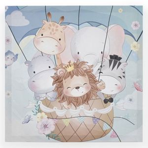 Cuadro Infantil Globo diseño 30x30cm Hogar Venecia