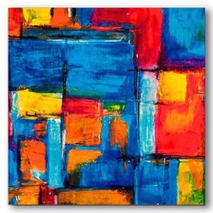 Cuadro Arte Abstracto diseño 30x30cm Hogar Venecia