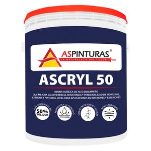 Ascryl resina acrílica 50% Solidos 3.6 kg AsPinturas