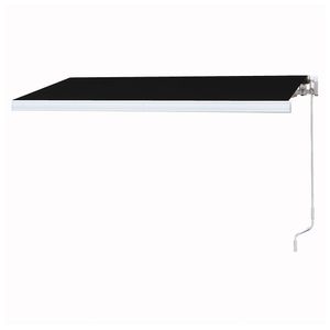 Toldo articulado 200x250cm negro lona Gaviota