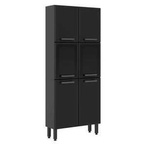 Despensa cocina 6 puertas 191.2x80x28.3cm gris Bertolini