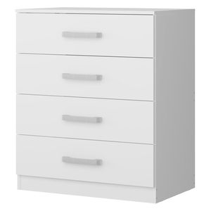 Cómoda 4 cajones 71x60x39.8cm blanco Bertolini
