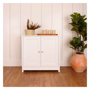 Gabinete 2 puertas 76x80.1x35cm blanco Bertolini