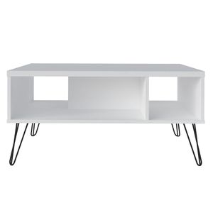 Mesa de centro 45x91x59cm blanco Bertolini
