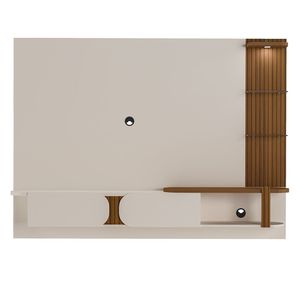 Panel TV 70" Luxury pino/blanco 147x200x31.5cm Bertolini