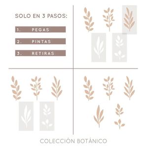 Plantilla para pintar colección Botánico Vamarú Stencils
