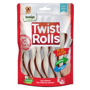 Snack para perro Twist rolls todas las etapas carne x100g Dentaligth