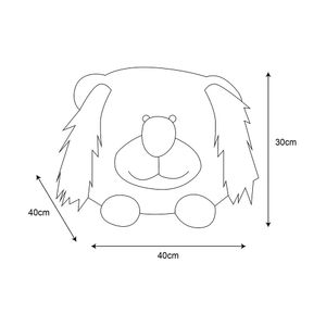 Pouf Tigre 30x40x40 cm M+Design