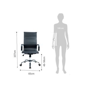 Silla ejecutiva Margo 107x65x56 cm negro M+Design