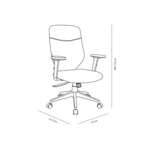 Silla ejecutiva Tomas beige M+Design