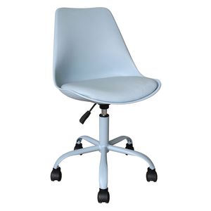 Silla PC Trend dopamine 81-91x48x55 cm celeste M+Design