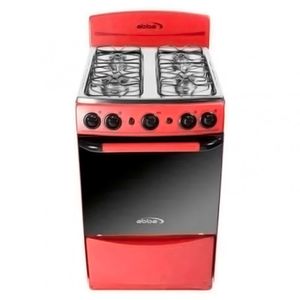 Estufa de Piso con horno gratinador Abba AB2015N R Gas Natural 4 puestos Rojo