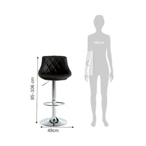 Silla bar 85-106x47x49 cm M+Design