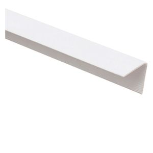 Perfil esquinero PVC blanco 230x3x3cm Mastder