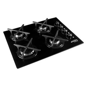 Estufa de Empotrar Abba Master Chef CG 401 V3CN N Gas 4 Puestos Negro