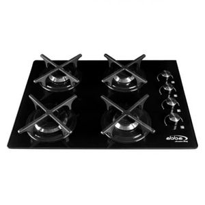 Estufa de Empotrar Abba Master Chef CG 401 V4CN N Gas 4 Puestos Negro
