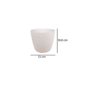 Matera Sflofy deco plástica 11x13cm blanco Marres