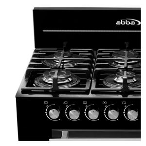 Estufa de Piso Abba Master Chef RG 803-3 GT Gas Propano con Horno gratinador 6 Puestos Vidrio Negro