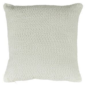 Cojín chenille chunky marfil 45x45cm Wamsutta