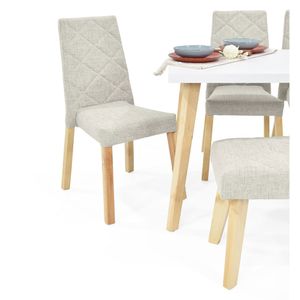 Comedor 4 sillas 138x80x76cm + butaco Lugo Matiz Liverpool Hogar Venecia