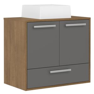 Mueble vanitorio 1 cajón 77.2x70x40cm gris Bertolini