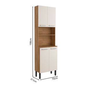 Alacena Axxe 70cm roble/blanco Bertolini
