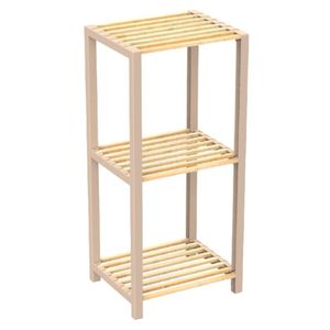 Estante 3 niveles beige 78x35x29cm Fixwood