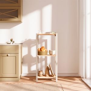 Estante 3 niveles beige 78x35x29cm Fixwood